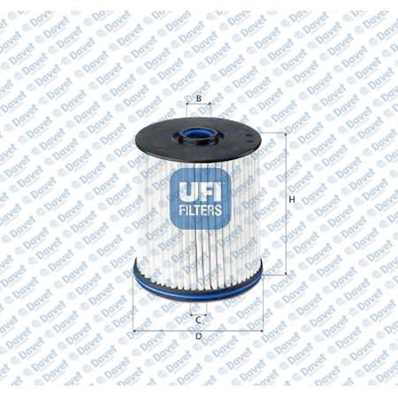 UFI 26E2X02 Yakit Filtresi Opel Insignia B 17> 1.5-1.6-2.0 Cdti **Oe**